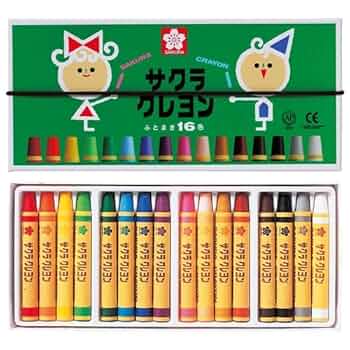 サクラクレパス クレパス 太巻 16色 ゴムひも付 LP16R サクラクレパス クレパス 太巻 ゴムひも付き 16色セット 5セット